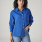 Women's Textured Relaxed Fit Shirt - Styleshot View