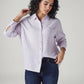 Women's Solid Relaxed Fit Shirt - Styleshot View