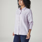 Women's Solid Relaxed Fit Shirt - Side View