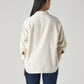 Women's Solid Relaxed Fit Corduroy Shirt - Back View