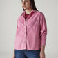 Women's Solid Relaxed Fit Overshirt - 20 View