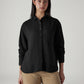 Women's Solid Relaxed Fit Double Cloth Shirt - Front View