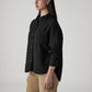 Women's Solid Relaxed Fit Double Cloth Shirt - Side View