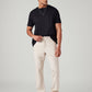 Men's Cream Authentic Relaxed Fit Mid Rise Linen Chinos - Styleshot View