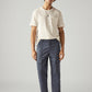 Men's Grey Straight Fit Commuter Mid Rise Trousers - Styleshot View