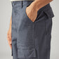 Men's Grey Straight Fit Commuter Mid Rise Trousers - Detail View