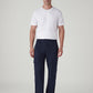 Men's Navy Straight Fit Mid Rise Cargos - Front View