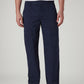 Men's Navy Straight Fit Mid Rise Cargos - Front View
