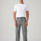 Men's Grey Straight Fit Mid Rise Commuter Cargos - Front View