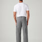 Men's Grey Straight Fit Mid Rise Commuter Cargos - Back View