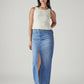 Women's Blue Regular Fit Mid Rise Skirt - Styleshot View