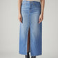 Women's Blue Regular Fit Mid Rise Skirt - Front View