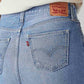 Women's Blue Regular Fit Mid Rise Skirt - Detail View