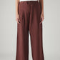 Women's XL Straight Loose Fit Mid Rise Trousers - Front View