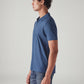 Men's Self Design Slim Fit Jacquard Polo T-Shirt - Side View