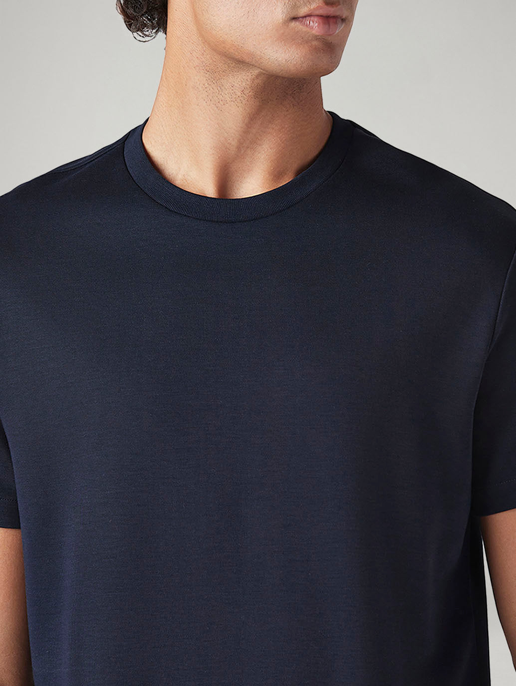 Men's Solid Regular Fit Interlock T-Shirt - 20 View