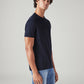 Men's Solid Regular Fit Interlock T-Shirt - Side View