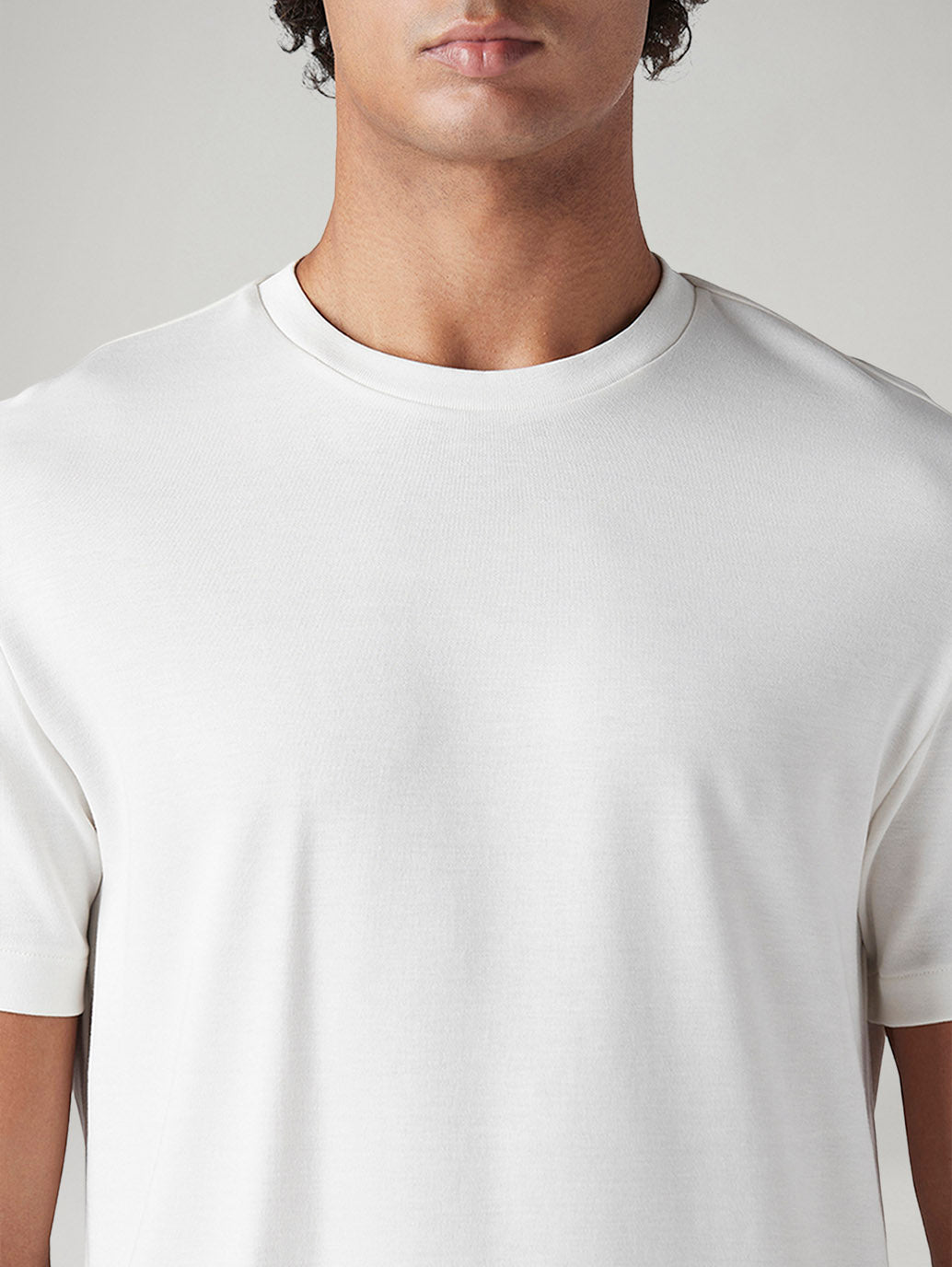 Men's Solid Regular Fit Interlock T-Shirt - 20 View