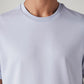 Men's Solid Regular Fit Interlock T-Shirt - Detail View
