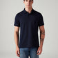 Men's Solid Slim Fit Polo T-Shirt - Front View