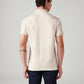 Men's Solid Slim Fit Polo T-Shirt - Back View