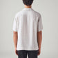 Men's Solid Relaxed Fit Linen Shirt - Back View