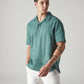 Men's Solid Loose Fit Resort Collar Redloop Shirt - Styleshot View