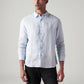 Men's Solid Slim Fit Linen Shirt - Front View