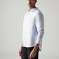 Men's Solid Slim Fit Linen Shirt - Side View