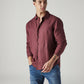 Men's Solid Slim Fit Linen Redloop Shirt - Styleshot View