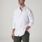 Men's Solid Slim Fit Linen Redloop Shirt - Styleshot View