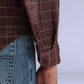 Men's Checkered Slim Fit Redloop Shirt - 20 View