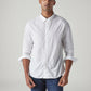 Men's Striped Slim Fit Dobby Redloop Shirt - Logo View