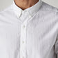 Men's Striped Slim Fit Dobby Redloop Shirt - Detail View