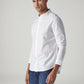 Men's Striped Slim Fit Dobby Redloop Shirt - Side View