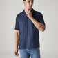 Men's Solid Loose Fit Resort Collar Redloop Shirt - Styleshot View
