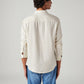 Men's Solid Slim Fit Linen Shirt - Back View