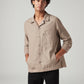 Men's Solid Relaxed Fit Linen Shirt - Styleshot View