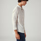 Men's Solid Slim Fit Linen Shirt - Side View