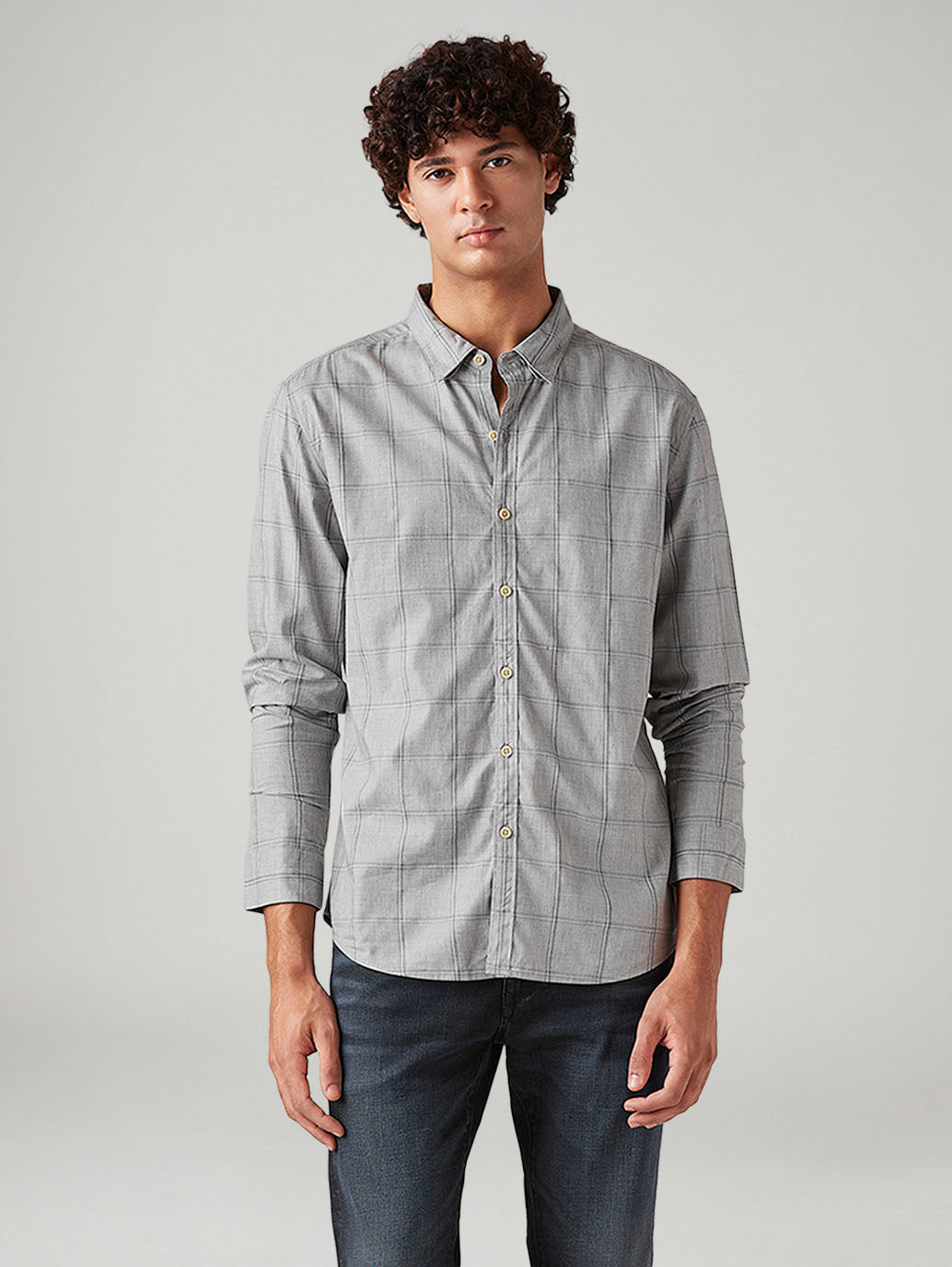 Men's Checkered Slim Fit Shirt