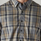Men's Checkered Slim Fit Redloop Shirt - Detail View