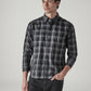 Men's Checkered Slim Fit Redloop Shirt - Styleshot View