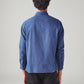 Men's Solid Slim Fit Linen Shirt - Back View