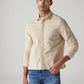 Men's Redloop Solid Slim Fit Corduroy Shirt - Front View