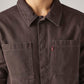 Men's Solid Boxy Fit Overdyed Shirt - Detail View