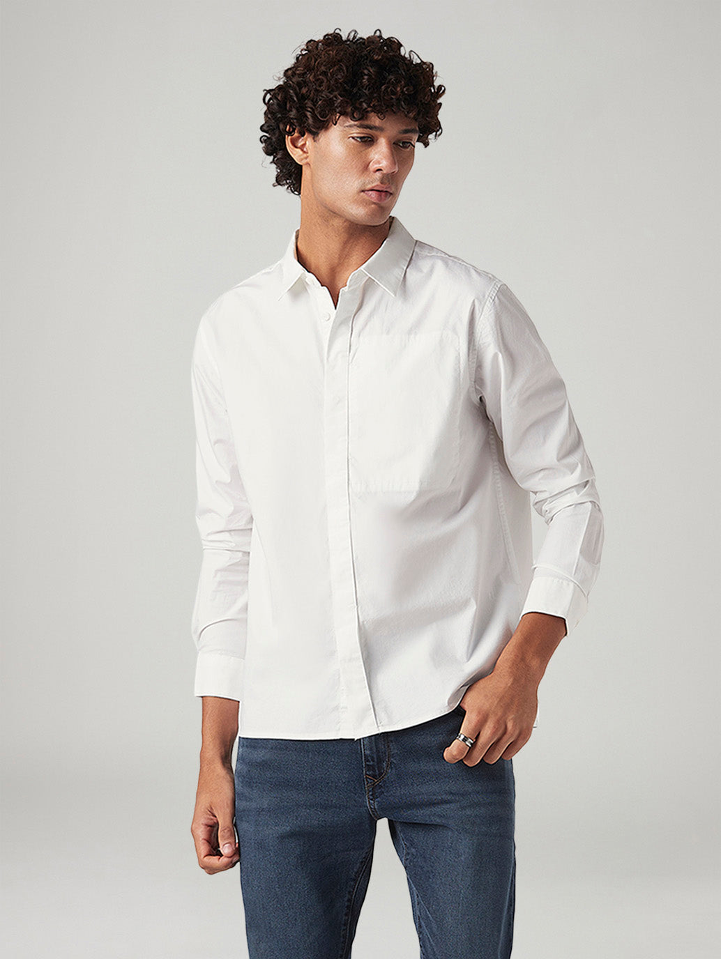 Men's Solid Slim Fit Shirt