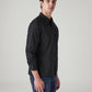 Men's Solid Slim Fit Shirt - Side View
