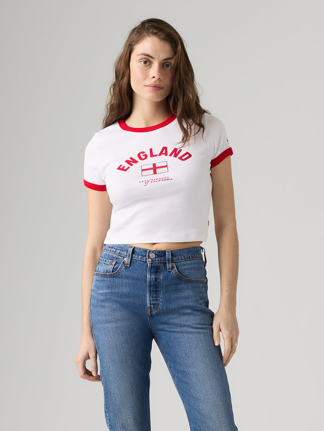 Levi's® England Women's Ringer Tee - Styleshot View
