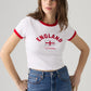 Levi's® England Women's Ringer Tee - Front View
