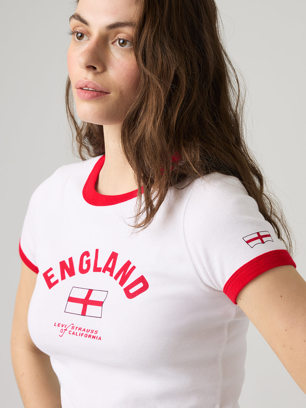 Levi's® England Women's Ringer Tee - detail View